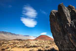 Cinder Cone and rock-9601 Cinder Cone and rock-9601